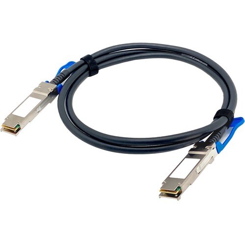 QNAP 1.50 m Twinaxial Cabo de rede - Cable for Dispositivo de rede - Segunda extremidade: 1 x QSFP28 Network - 100 Gbit/s