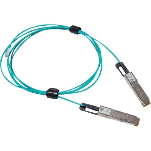 Mellanox 200Gb/s HDR QSFP56 Active Optical Cable - 32.81 ft Fiber Optic Network Cable for Network Device, Transmitter, Rec