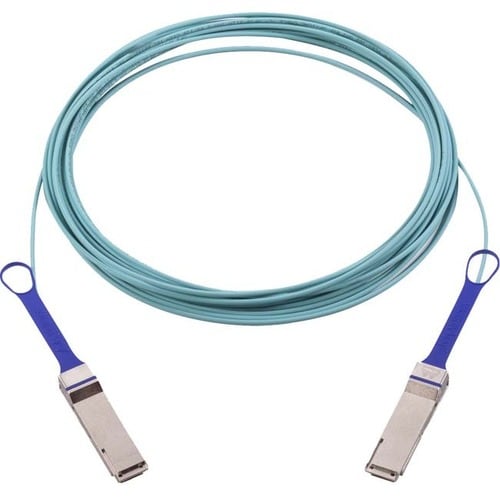 Mellanox Active Fiber Cable, ETH 100GbE, 100Gb/s, QSFP, LSZH, 3m - 9.84 ft Fiber Optic Network Cable for Network Device - 