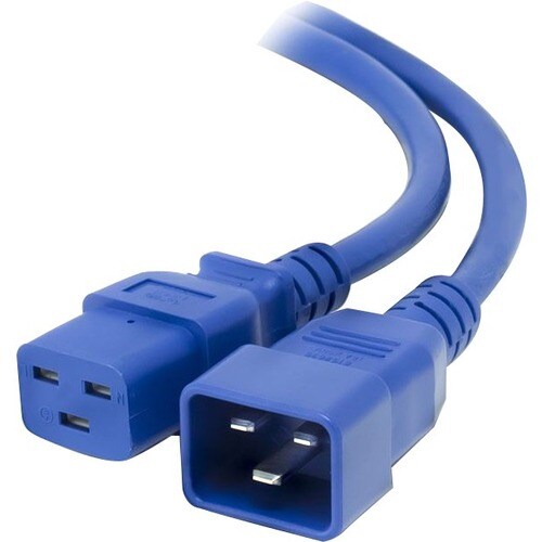 ALOGIC 1.5m IEC C19 to IEC C20 Power Extension - Male to Female Cable - Blue
