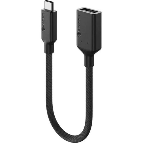 ALOGIC Elements PRO USB-C to USB-A Adapter - Male to Female - Black Input: USB-C USB 3.1 Gen 1 - 5 Gbps Output: USB-A Adapter