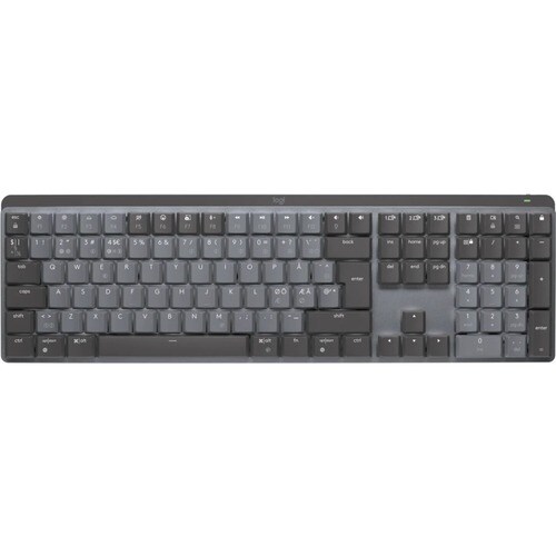 Logitech MX Mechanical Tastatur - Kabellos Konnektivität - Englisch (US) - QWERTY Layout - Graphit - Mechanisch/MX Keyswit