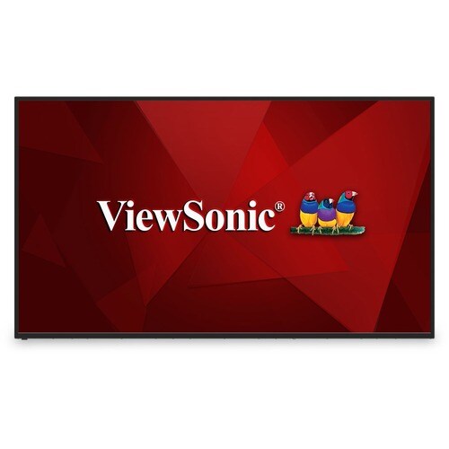 ViewSonic CDE6512 65" 4K UHD Commercial Display with VESP, Wireless Screen Sharing, USB Wi-Fi Capabilities, RJ45, HDMI, US
