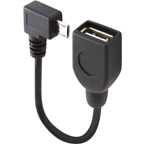 Right Angle 30cm Micro USB Male to USB Type A Female