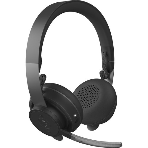 Logitech Zone Wireless Plus Wireless On-ear Stereo Headset - Black - Binaural - Ear-cup - 3000 cm - Bluetooth - Noise Canc