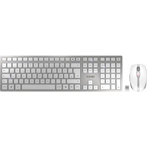 CHERRY DW 9100 SLIM Rugged Keyboard & Mouse - QWERTY - English (US) - USB Type A SX Wireless Bluetooth/RF 4.0 2.40 GHz Key
