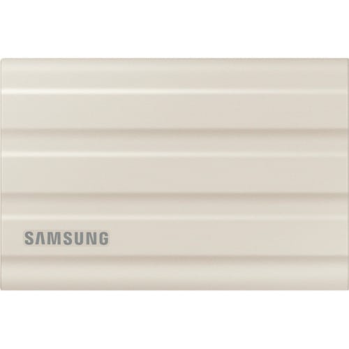 Samsung T7 MU-PE1T0K/WW 1 TB Portable Rugged Solid State Drive - External - Moonrock Beige - Desktop PC, MAC Device Suppor