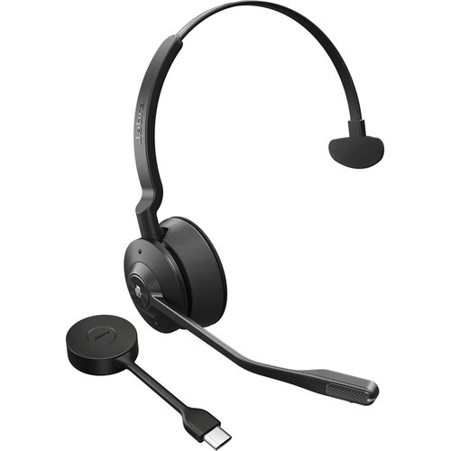 Jabra Engage 55 Headset - Mono - USB Type C - Wireless - DECT - 492.1 ft - 40 Hz - 16 kHz - On-ear - Monaural - Open - Noi