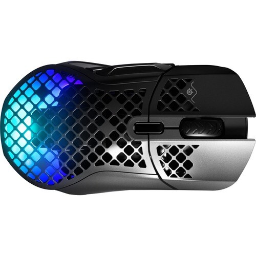SteelSeries Aerox 5 Gaming Mouse - Bluetooth/Radio Frequency - USB Type C - Optical - 9 Button(s) - 9 Programmable Button(
