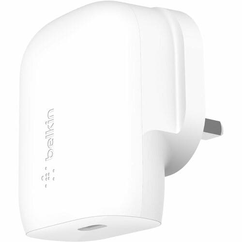 Belkin BOOST↑CHARGE 30 W AC Adapter - 1 Pack - Universal Adapter - For iPhone, MacBook - White