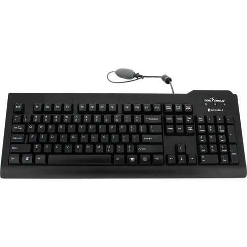 Seal Shield Silver Seal Waterproof Keyboard - Cable Connectivity - USB Interface - English (US) - Computer - Membrane Keys