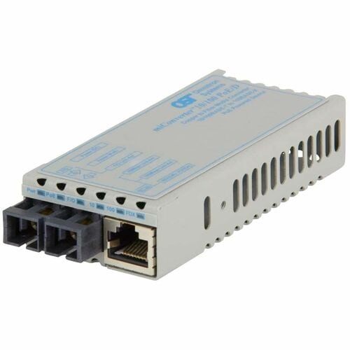 miConverter 10/100 PoE/D 1102D-0-09Y Transceiver/Media Converter - Network (RJ-45) - 1x PoE (RJ-45) Ports - 1 x SC Ports -
