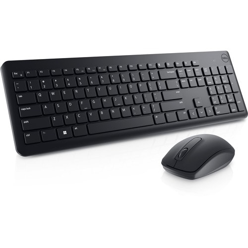 Dell KM3322W Keyboard & Mouse - English (US) - USB Wireless RF 2.40 GHz Keyboard - Keyboard/Keypad Color: Black - USB Wire