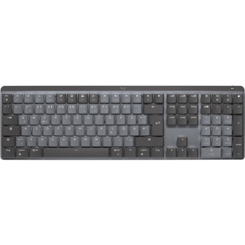 Logitech MX Mechanical Keyboard - Wireless Connectivity - USB Interface - German - QWERTZ Layout - Graphite Grey - Mechani