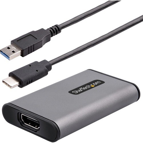 USB 3.0 HDMI Video Capture Device, 4K Video External USB Capture Card/Adapter, UVC Screen Recorder, works w/USB-A, USB-C, 