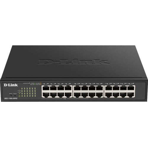 D-Link DGS-1100 DGS-1100-24PV2 24 Ports Manageable Ethernet Switch - Gigabit Ethernet - 1000Base-T - 2 Layer Supported - 1