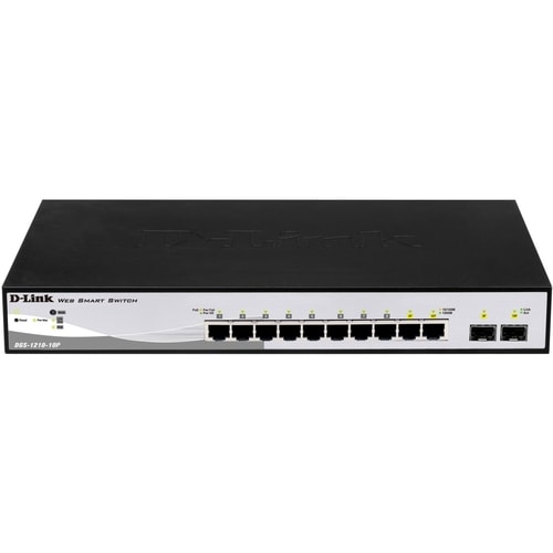 D-Link DGS-1210 DGS-1210-10P 10 Ports Manageable Ethernet Switch - Gigabit Ethernet - 10/100/1000Base-T - 2 Layer Supporte