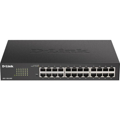 Conmutador Ethernet D-Link DGS-1100 DGS-1100-24V2 24 Puertos Gestionable - Gigabit Ethernet - 1000Base-T - 2 Capa compatib
