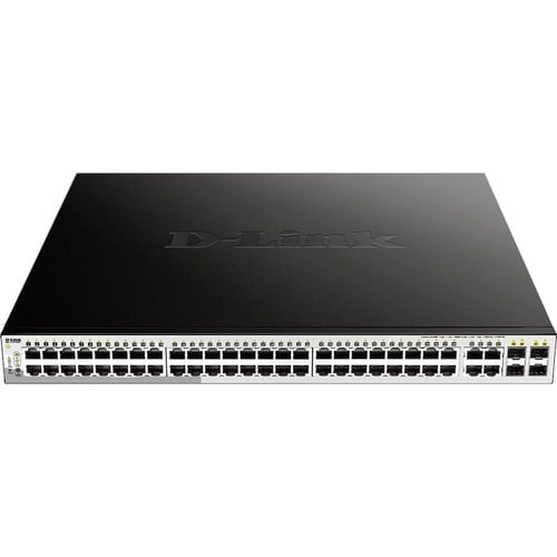 D-Link DGS-1210 DGS-1210-52MP 48 Ports Manageable Ethernet Switch - Gigabit Ethernet - 10/100/1000Base-T, 1000Base-X - 2 L