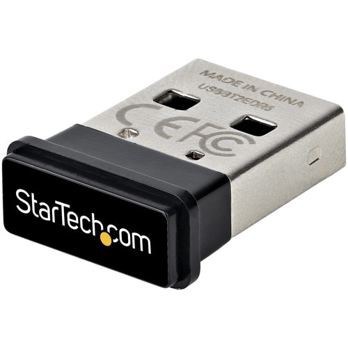 StarTech.com USBA-BLUETOOTH-V5-C2 Bluetooth 5.0 Bluetooth Adapter for Desktop Computer/Notebook/Tablet/Smartphone/Mouse/Ke