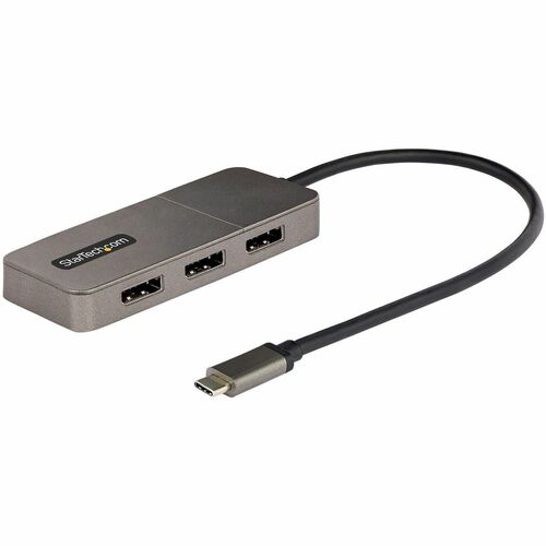 StarTech.com Adaptateur Multi-Moniteur USB-C 3 Ports, Hub USB-C vers 3x DP 1.4 MST, Splitter 4K 60Hz DP pour PC, HDR, Câbl