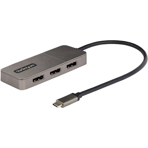 StarTech.com Adattatore USB-C a DisplayPort a 3 Porte - Hub MST per 3 Monitor DP 1.4, Convertitore per Laptop da USB Type-
