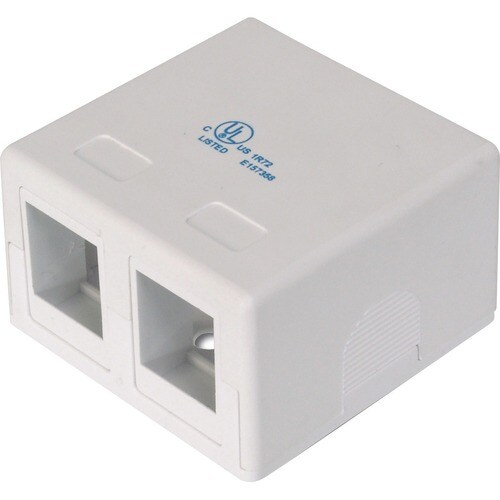DIGITUS Professional Mounting Box - 2 x Total Number of Socket(s) - Acrylonitrile Butadiene Styrene (ABS) - Pure White