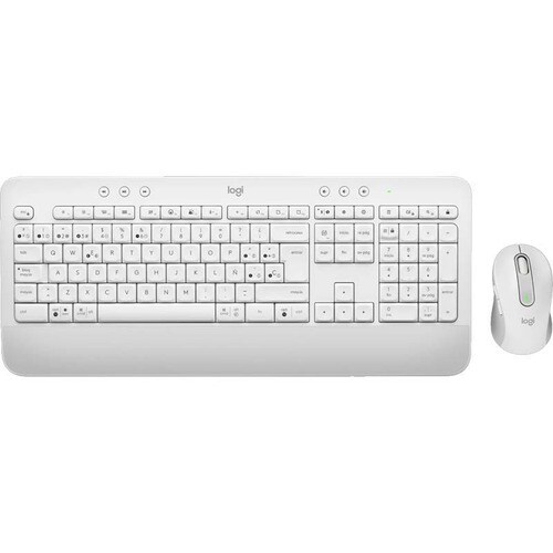 Logitech Signature MK650 Keyboard & Mouse - International English - USB Plunger Wireless Bluetooth/RF Keyboard - 118 Key -