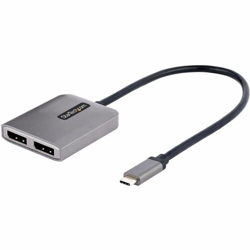 StarTech.com USB-C to Dual DisplayPort 1.4 Adapter, USB Type-C Multi-Monitor MST Hub, Dual 5K 60Hz DP Display Extender / S