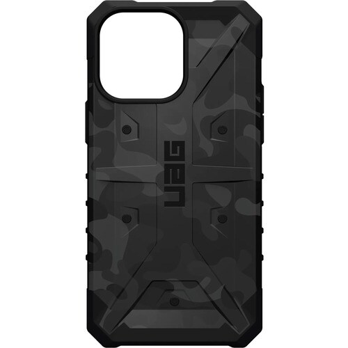 Urban Armor Gear Pathfinder SE Case for Apple iPhone 14 Pro Smartphone - Camouflage Design - Black Midnight Camo - Drop Re