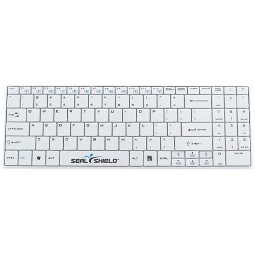 Seal Shield Cleanwipe Keyboard - Wireless Connectivity - English (US) - White - RF - 2.40 GHz