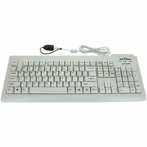 Seal Clean Glow# Backlit Keyboard w/ Key Locking Function - Dishwasher Safe - ANSI / QWERTY / US ENGLISH / Quick Connect U
