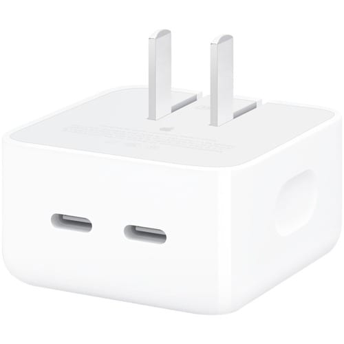 Apple 35 W AC适配器 - Space- 用于 iPhone, iPad, iPad mini, iPad Pro, iPad Air, MacBook, MacBook Air