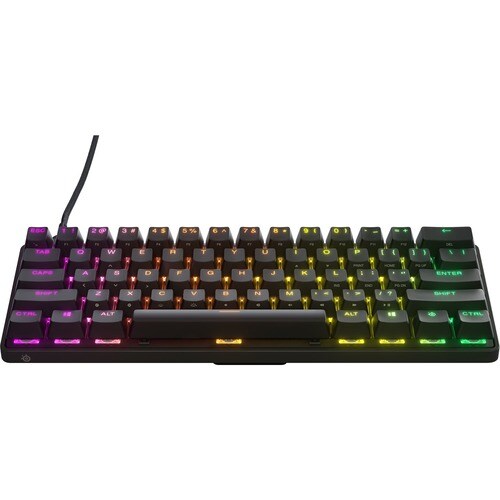SteelSeries Apex Pro Mini Gaming Keyboard - Cable Connectivity - USB Type C Interface - RGB LED - English (US) - Xbox, Pla