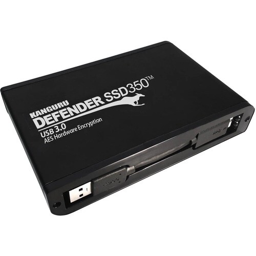 Kanguru Defender SSD350 4 TB Portable Solid State Drive - 2.5" External - SATA (SATA/600) - Matte Black - TAA Compliant - 