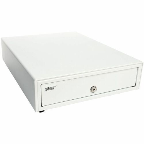 Star Micronics Max Series Cash Drawer - CAD 3 Bill - 5 Coin - USB - Printer Driven - Steel - White - 4.1" Height x 13" Wid