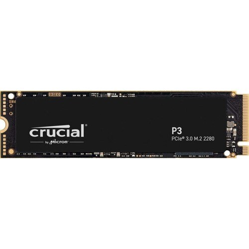 Crucial P3. Capacité du Solid State Drive (SSD): 500 Go, Facteur de forme SSD: M.2, Vitesse de lecture: 3500 Mo/s, Vitesse