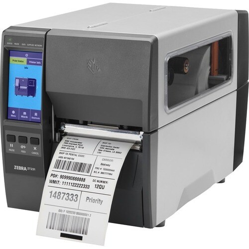 Zebra ZT231 Desktop Thermal Transfer Printer - Monochrome - Label Print - Ethernet - USB - USB Host - Serial - Bluetooth -