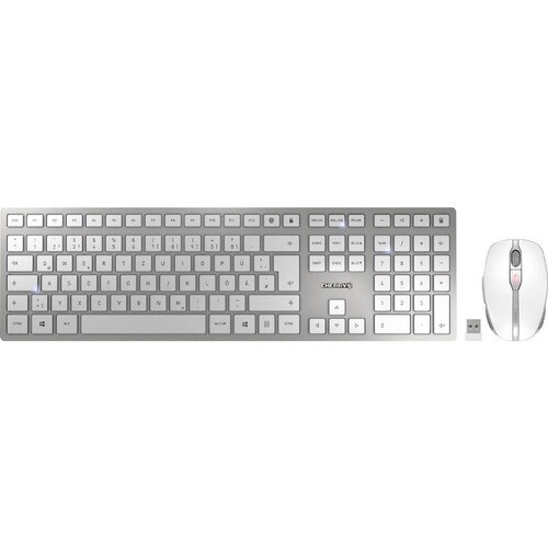 CHERRY DW 9100 SLIM Rugged Keyboard & Mouse - QWERTY - English (US) - USB Type A SX Wireless Bluetooth/RF 4.0 2.40 GHz Key