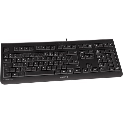 CHERRY KC 1000 Keyboard - Cable Connectivity - USB Interface - Italian - QWERTZ Layout - Black - 105 Key(s) - Calculator, 