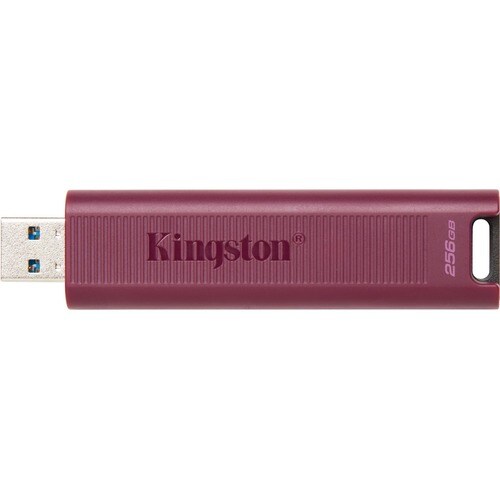 Kingston DataTraveler Max DTMAXA 256 GB USB 3.2 (Gen 2) Type A Flash Drive - Red - 1000 MB/s Read Speed - 900 MB/s Write S