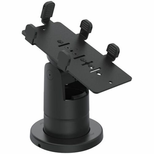 SpacePole Stack Mount for Pin Pad, Payment Terminal - Black - Composite Metal - 1 / Box