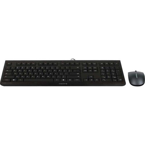 CHERRY DC 2000 Keyboard & Mouse - English (US) - 1 - USB LPK Cable Keyboard - Keyboard/Keypad Color: Black - USB Cable Mou