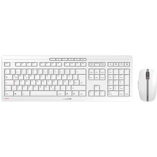 CHERRY STREAM DESKTOP Keyboard & Mouse - QWERTY - English (Europe) - USB Type A Scissors Wireless 2.40 GHz Keyboard - Keyb