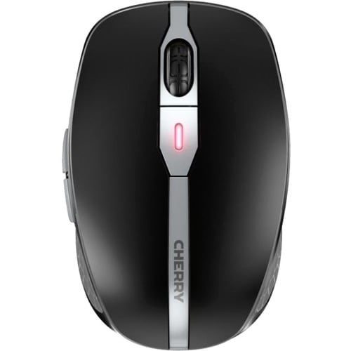 CHERRY MW 9100 Mouse - Bluetooth/Radio Frequency - USB - 6 Button(s) - Black - 1 - Wireless - 2.48 GHz - Rechargeable - 24