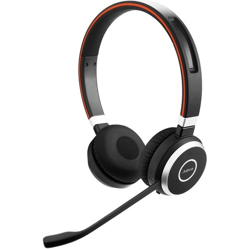 Jabra Evolve 65 Wireless Over-the-head Stereo Headset - Black - Binaural - Ear-cup - 3000 cm - Bluetooth - Noise Cancellin