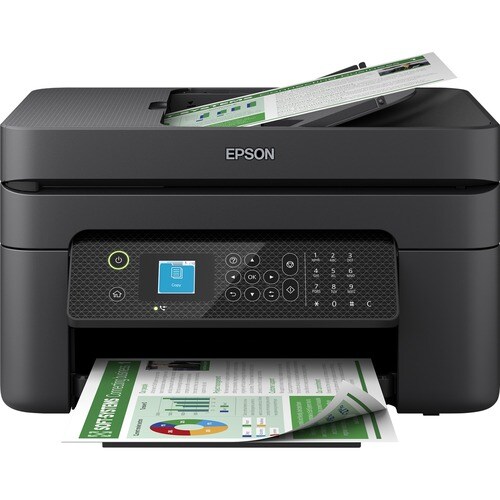 Epson WorkForce WF-2930DWF Wireless Inkjet Multifunction Printer - Colour - Copier/Fax/Printer/Scanner - 33 ppm Mono/18 pp