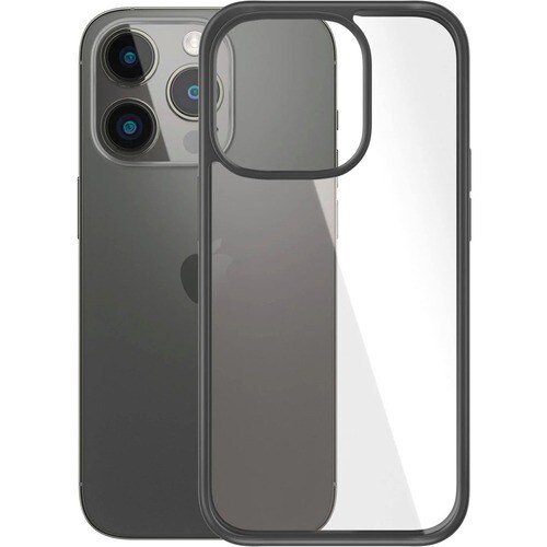 PanzerGlass ClearCase Case for Apple iPhone 14 Pro Smartphone - Black - Drop Resistant, Bacterial Resistant, Shock Resista