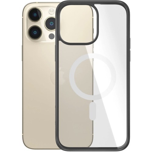PanzerGlass ClearCase Case for Apple iPhone 14 Pro Max Smartphone - Black - Bacterial Resistant, Drop Resistant, Scratch R