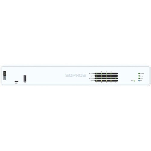 Sophos XGS 116 Network Security/Firewall Appliance - 1 Year Xstream Protection - 8 Port - 10/100/1000Base-T - Gigabit Ethe